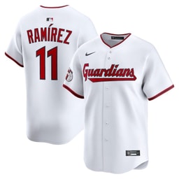 Jose Ramirez 11 Baseball team Home Limited Men's Jersey - White