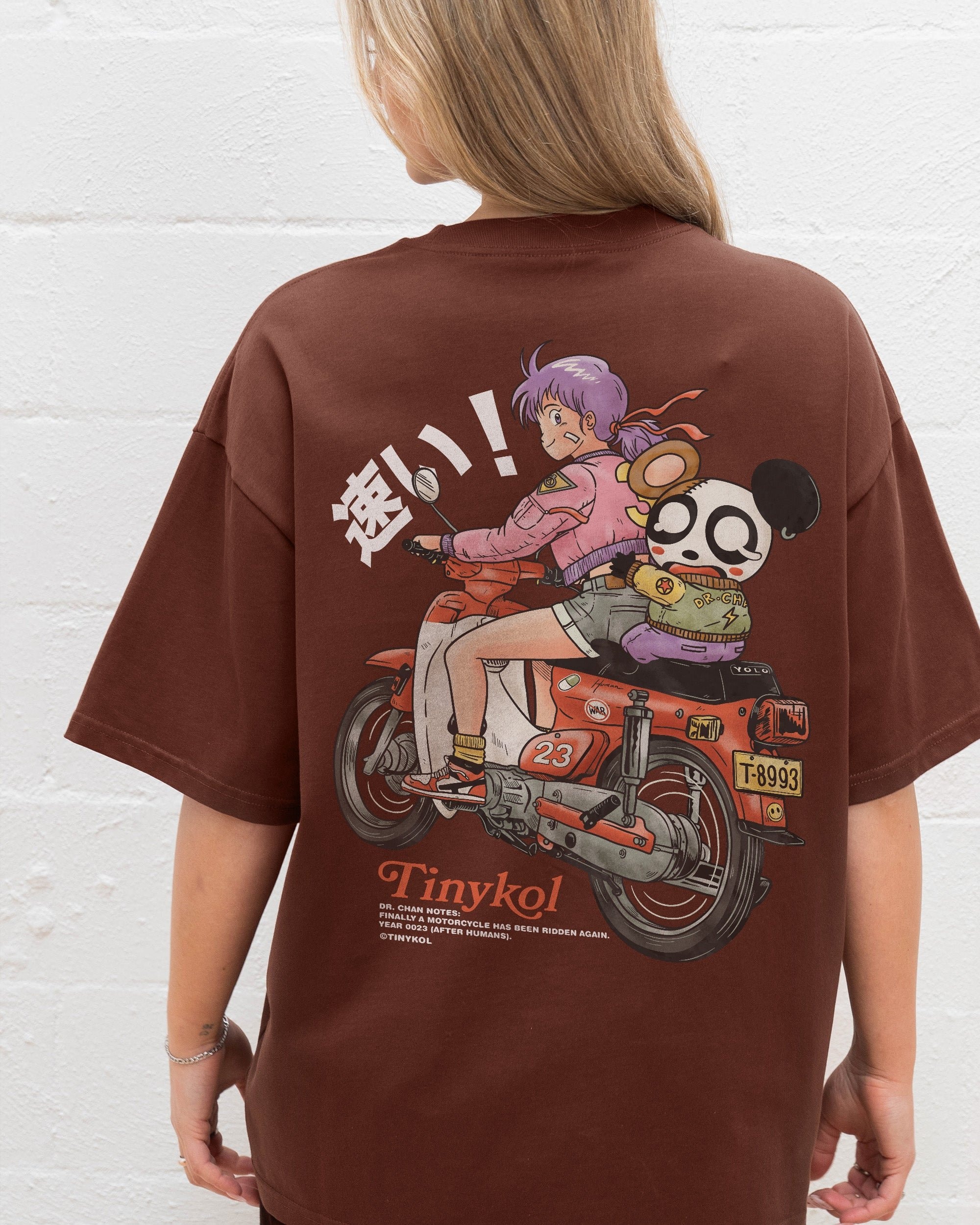 C-70 Oversized Graphic Tee - TINYKOL Unisex 90s Boxy Fit 275gsm Combed Cotton