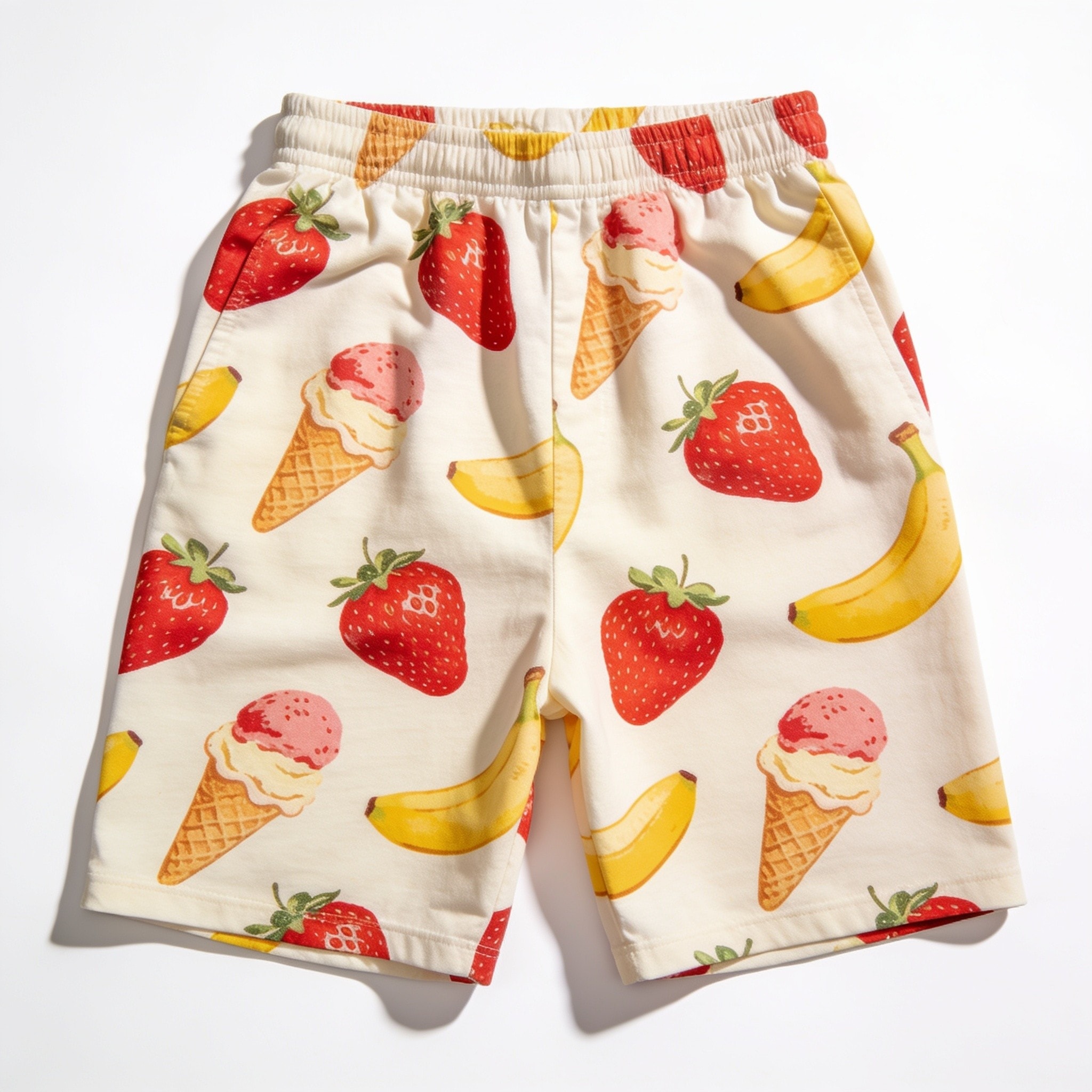 Ice Cream Shorts - Strawberry Banana