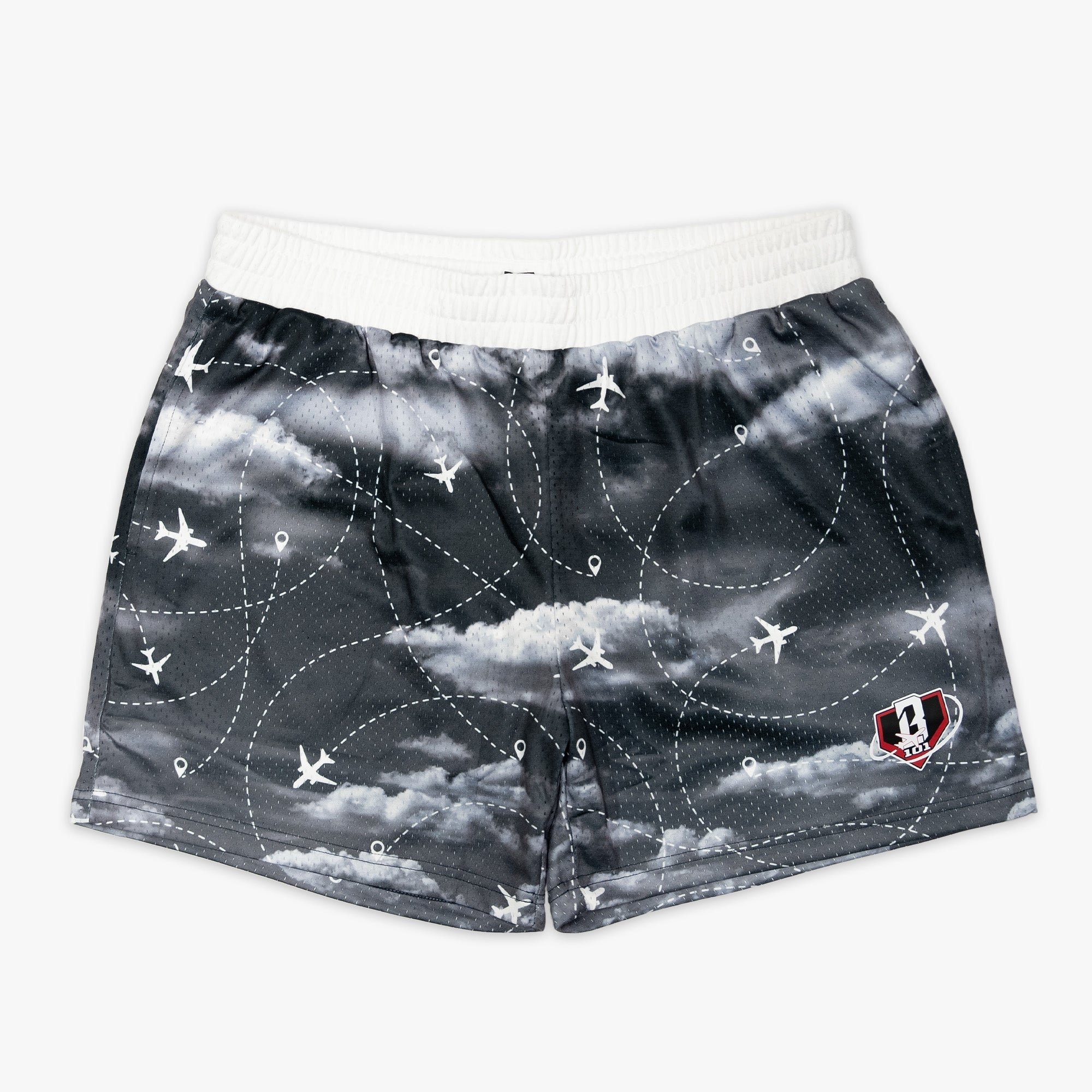 Flight Map Shorts - Red Eye