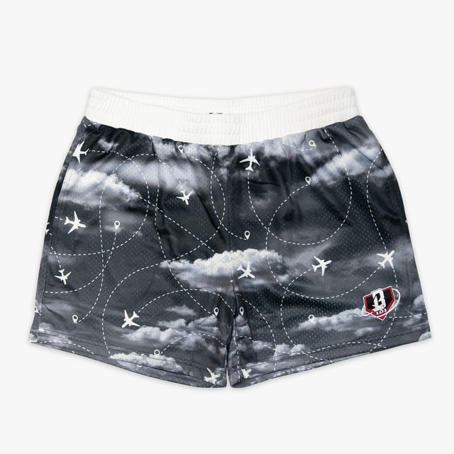 Flight Map Shorts - Red Eye