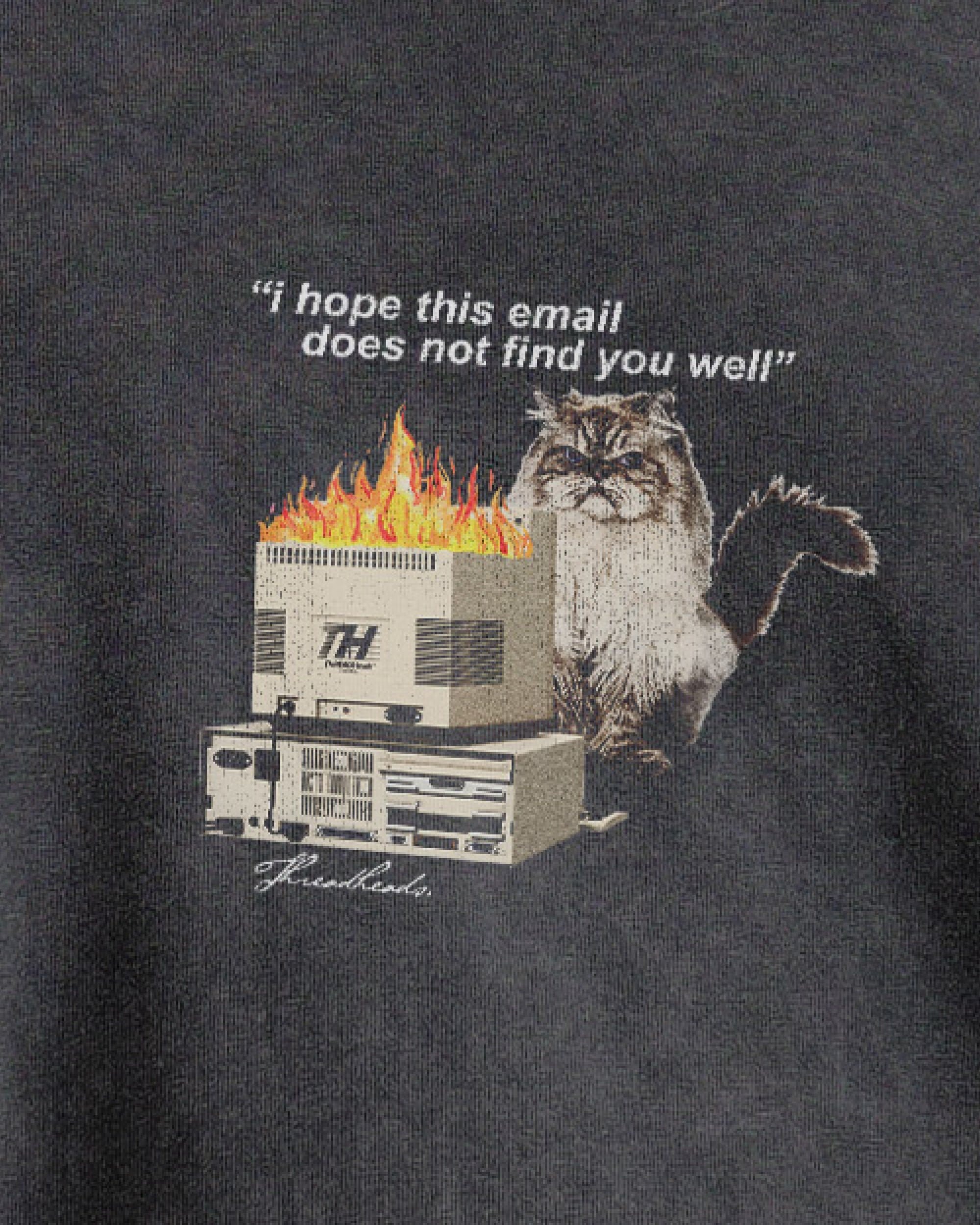 I Hope This Email Oversized Graphic Tee - Unisex 90s Boxy Fit 100% Combed Cotton