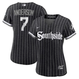 Women's Baseball team Tim Anderson Black City Connect Player Jersey