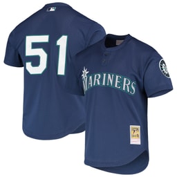 Men's Baseball team Ichiro Suzuki Apparel brand Royal Cooperstown Collection Mesh Batting Practice Jersey