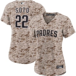 Juan Soto 22 Baseball team USMC Alternate Women's Jersey - Camo