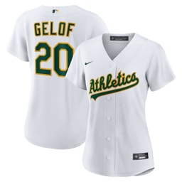 Zack Gelof 20 Baseball team Women's Home Jersey - White