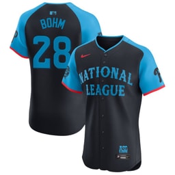 Alec Bohm 28 National League 2024 All-Star Game Elite Player Men's Jersey - Navy