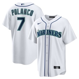Men's Baseball team Jorge Polanco Home Jersey, White