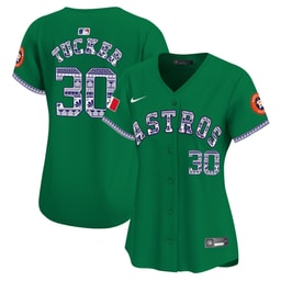 Kyle Tucker 30 Baseball team Mexico Women's Jersey - Green