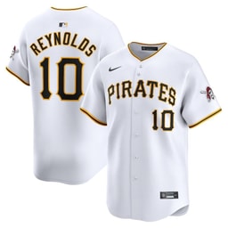 Bryan Reynolds 10 Baseball team Home Limited Player Men's Jersey - White