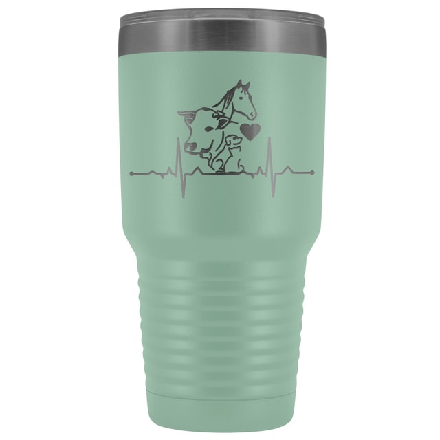 Animals Heartbeat 30oz Vacuum Tumbler