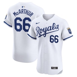 James McArthur 66 Baseball team Home Elite Player Men's Jersey - White
