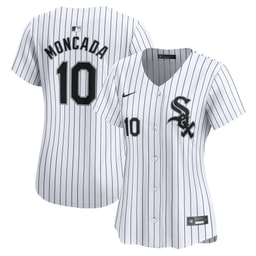 Women's Baseball team Yoan Moncada White Home Limited Player Jersey