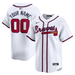 Youth Baseball team White Home Limited Custom Jersey
