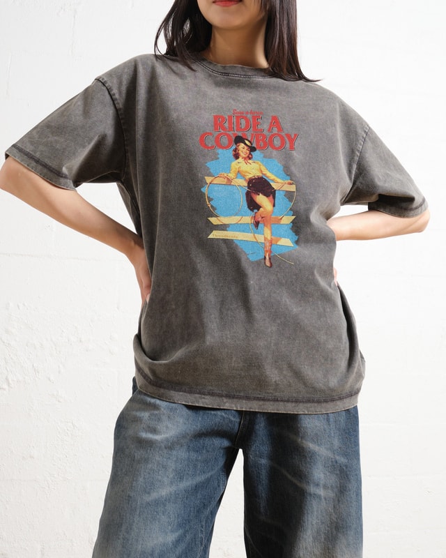 Save a Horse Ride a Cowboy Oversized Graphic Tee Unisex 100% Cotton