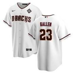 Zac Gallen 23 Baseball team 2023 World Series Men's Jersey - White