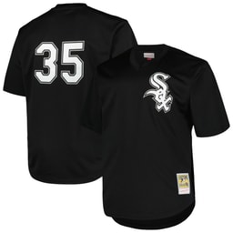 Men's Baseball team Frank Thomas Profile Black Big & Tall Cooperstown Collection Mesh Batting Practice Jersey