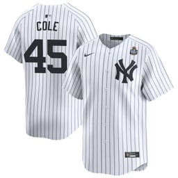 Gerrit Cole 45 Baseball team 2024 World Series Home Limited Player Men's Jersey - White
