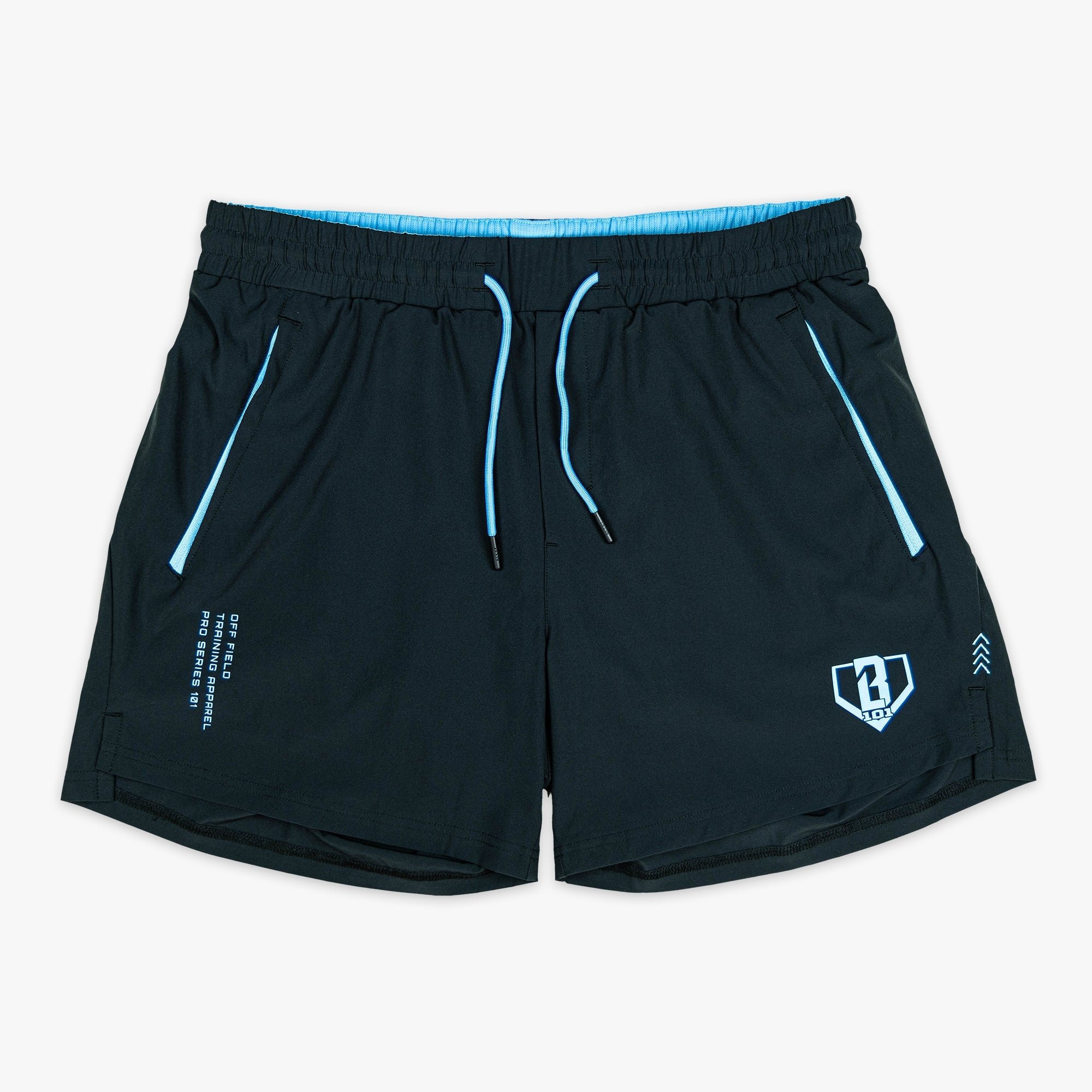 Pro Series Shorts V2 - Black/Light Blue