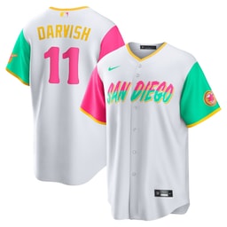 Men's Baseball team Yu Darvish White City Connect Player Jersey