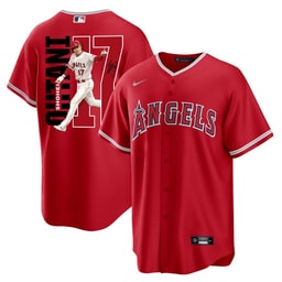 Baseball player 17 Baseball team Signed Run 2023 Alternate Player Men's Jersey - Red