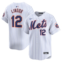 Men's Baseball team Francisco Lindor White Home Limited Player Jersey