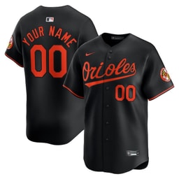 Baseball team Alternate Limited Custom Men's Jersey - Black