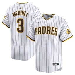 Jackson Merrill 3 Baseball team Home Limited Men's Jersey - White