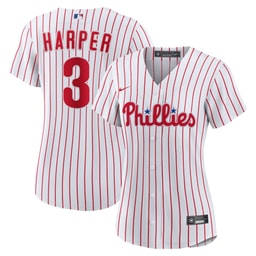 Women's Baseball team Bryce Harper Home Player Jersey, White