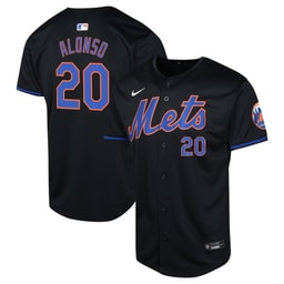 Pete Alonso 20 Baseball team Alternate Limited Youth Jersey - Black