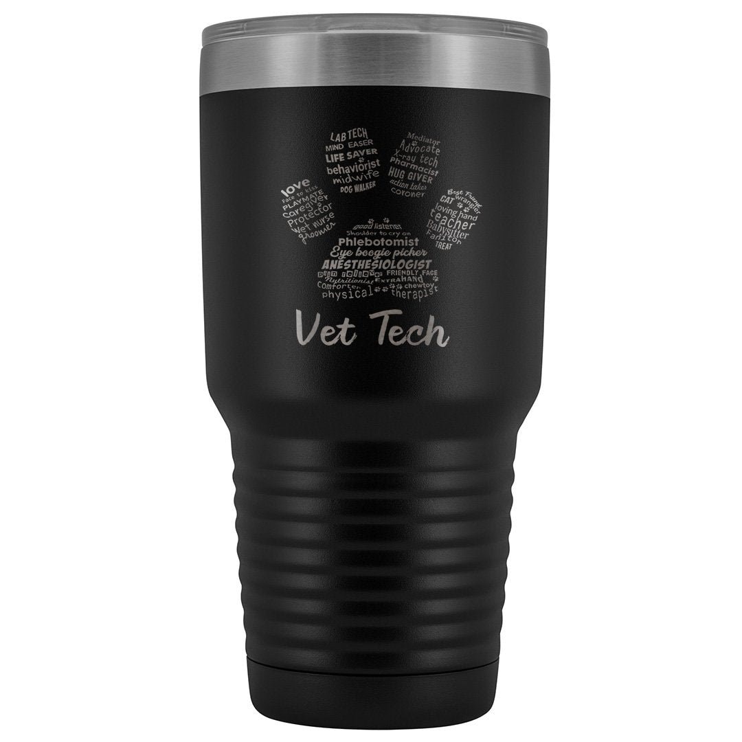 Vet Tech- Paw Print 30oz Vacuum Tumbler