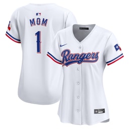 Women's Baseball team #1 Mom Home Limited Jersey, White