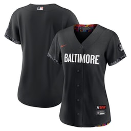 Baseball team Women's 2023 City Connect Jersey - Black