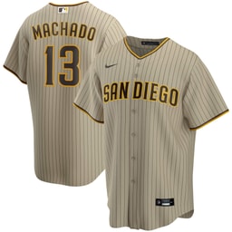 Men's Baseball team Manny Machado Tan Alternate Player Jersey