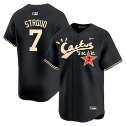 CJ Stroud 7 Baseball team Cactus Jack Black Men's Jersey V2