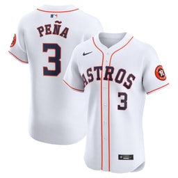 Men's Baseball team Jeremy Pe?a White Home Elite Player Jersey