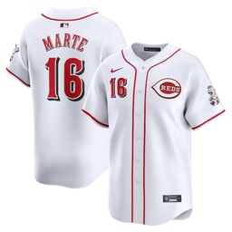 Noelvi Marte 16 Baseball team Home Limited Men's Jersey - White