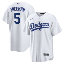 Men's Baseball team Freddie Freeman White Player Jersey