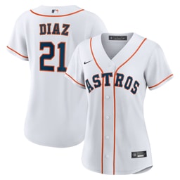 Women's Baseball team Yainer Diaz Home Jersey, White