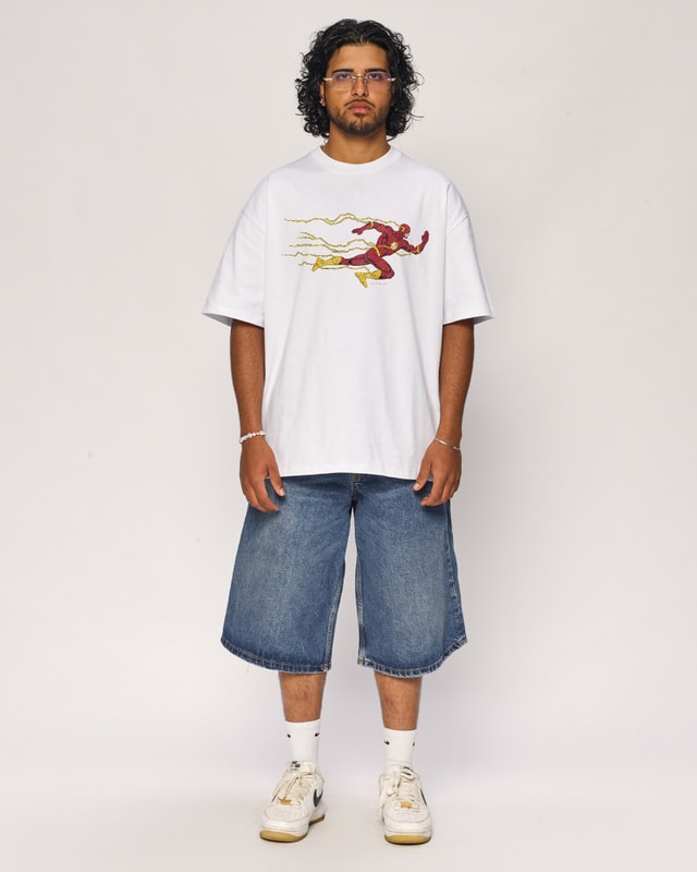 The Flash Oversized Graphic T-Shirt DC Collab 100% Combed Cotton Unisex