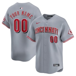 Baseball team Away Limited Custom Men's Jersey - Gray