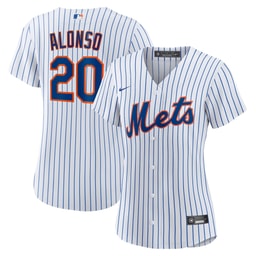 Women's Baseball team Pete Alonso Home Player Jersey, White