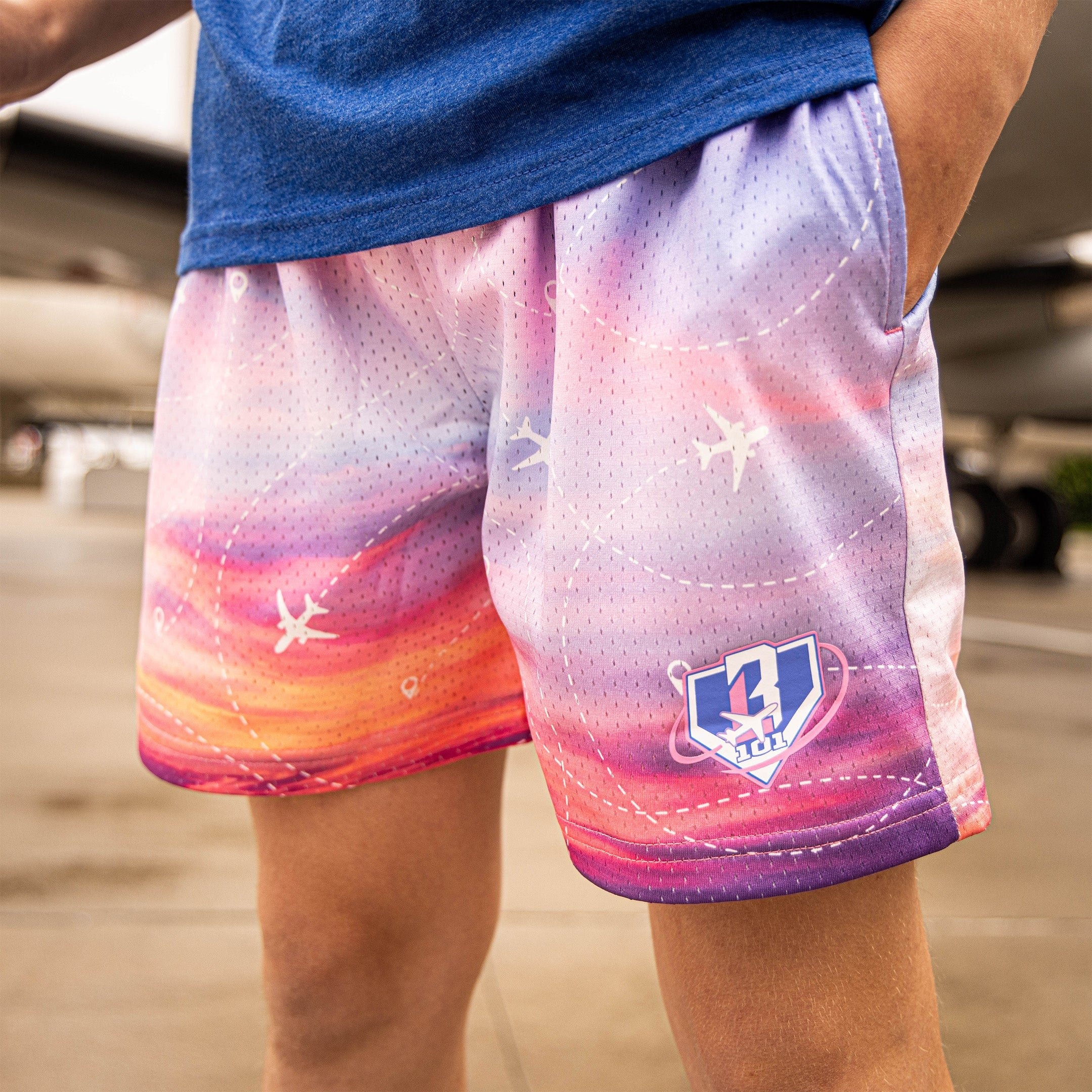 Flight Map Shorts - Sunrise