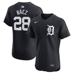 Men's Baseball team Javier Baez Navy Alternate Elite Player Jersey