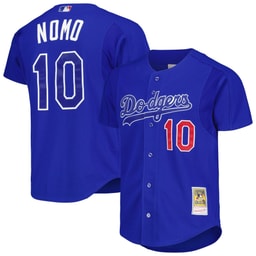 Men's Baseball team Hideo Nomo Apparel brand Royal Cooperstown Collection 2004 Batting Practice Jersey
