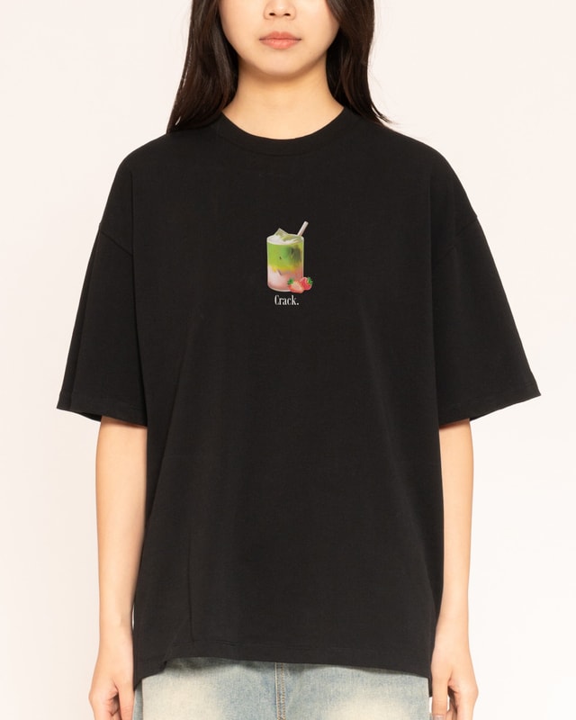 Matcha Crack Oversized Graphic Tee Unisex 100% Combed Cotton 275gsm