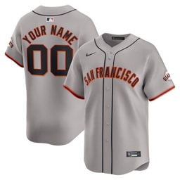 Baseball team Away Limited Custom Men's Jersey - Gray