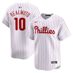 J.T. Realmuto 10 Baseball team Home Limited Player Men's Jersey - White