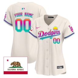 Baseball team 2024 Los Angeles City Style California Republic Patch Custom Women's Jersey - Cream