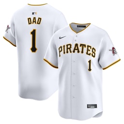 Men's Baseball team #1 Dad Home Limited Jersey, White